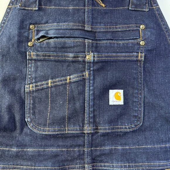 Carhartt Rugged Flex Double Knee Bib Overalls Womens Large 14/16 Reg 104044 464 - Picture 9 of 16